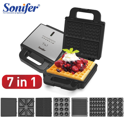 7 In 1 Waffles Maker Electric Sandwiches Machine