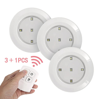 Smart Wireless Remote Control Night Light Decorative Kitchen Closet Staircase Aisle Bathroom Lighting Mini LED Lights