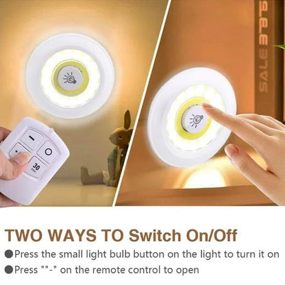 Smart Wireless Remote Control Night Light Decorative Kitchen Closet Staircase Aisle Bathroom Lighting Mini LED Lights