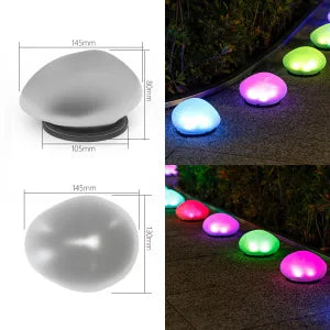 Solar Garden Lights Outdoor, Waterproof Solar Powered Stone Light，Outdoor Landscaping lights for Garden Pathway Yard Lawn light