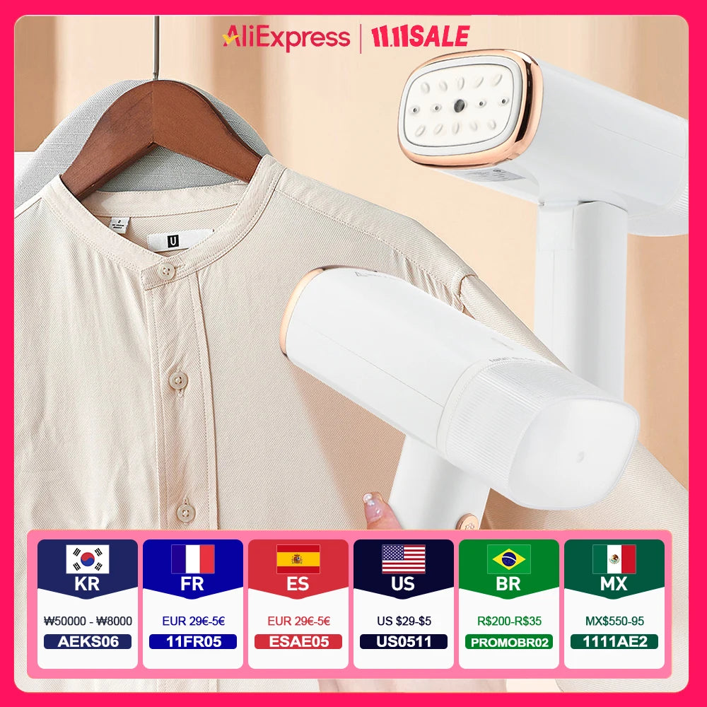 130ml Handheld Garment Steamer – 1000W Fast-Heat Steam Iron for Home &amp; Travel"