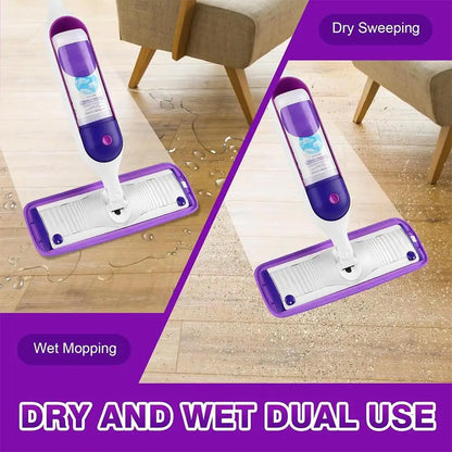 Magic Floor Cleaning Sweeper – 360° Rotation Flat Mop with Microfiber Pads"