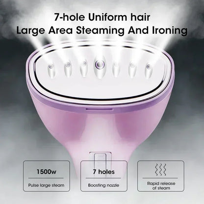 1500W Handheld Garment Steamer – Portable Clothes &amp; Fabric Steam Iron